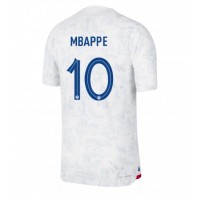 Maglie da calcio Francia Kylian Mbappe #10 Seconda Maglia Mondiali 2022 Manica Corta
